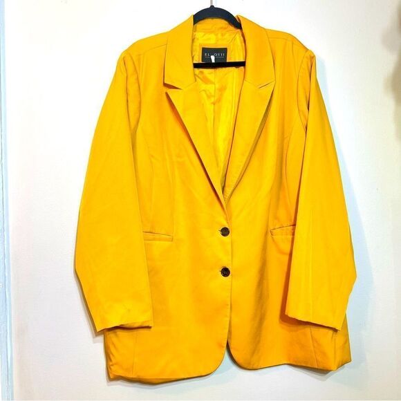 Eloquii Mustard Blazer - Picture 1 of 3